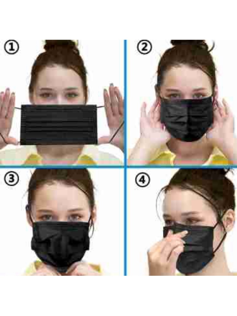 Black Disposable Face Mask ( 6 boxes) - Picture 8 of 8